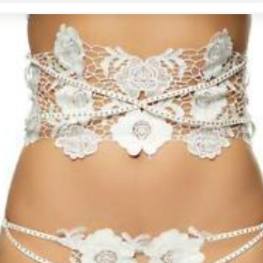Ann Summers Tamara Waspie Size Large White